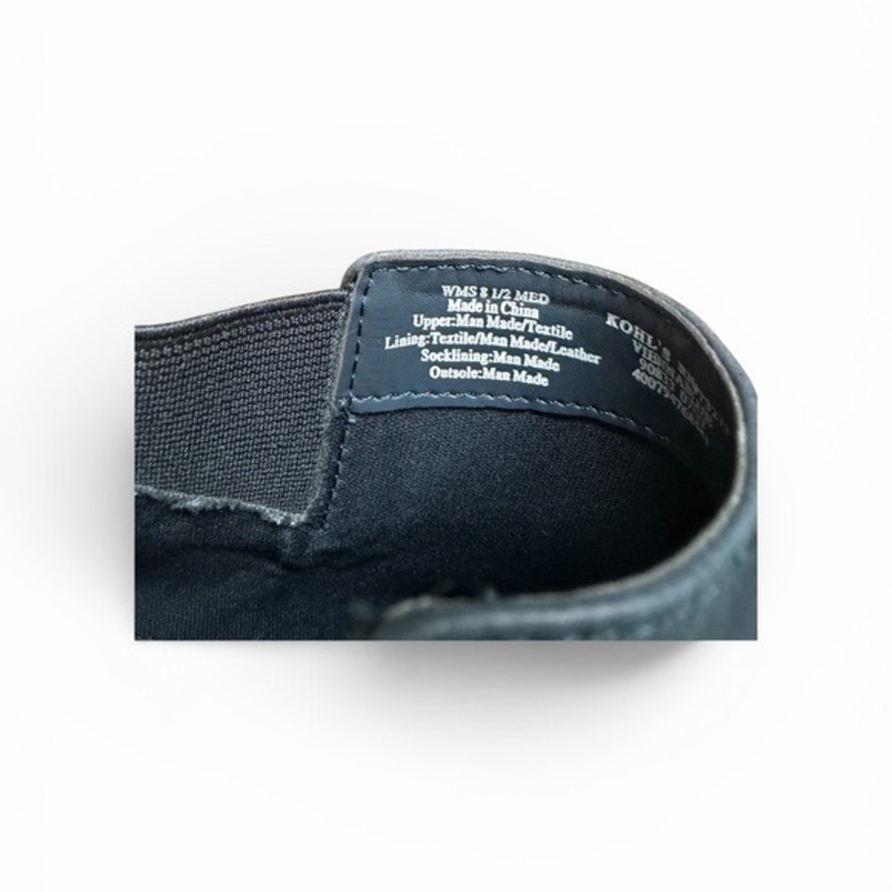 Simply Vera Wang Blue Ankle Booties Women's 8.5 Stacked Block Heel - Picture 9 of 9